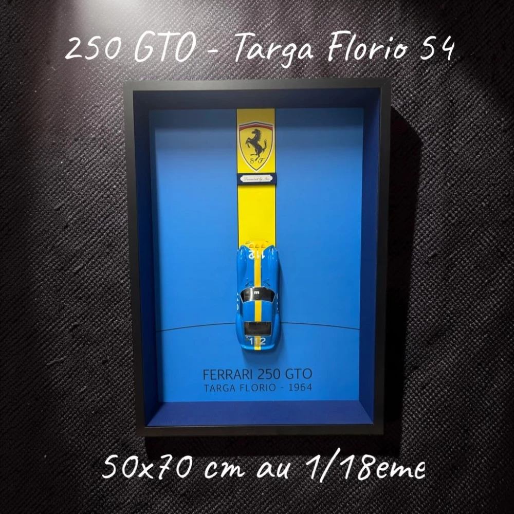 œuvre ferrari 250 gto targa florio 1964 50x70 de l'artiste DIORAM’ART