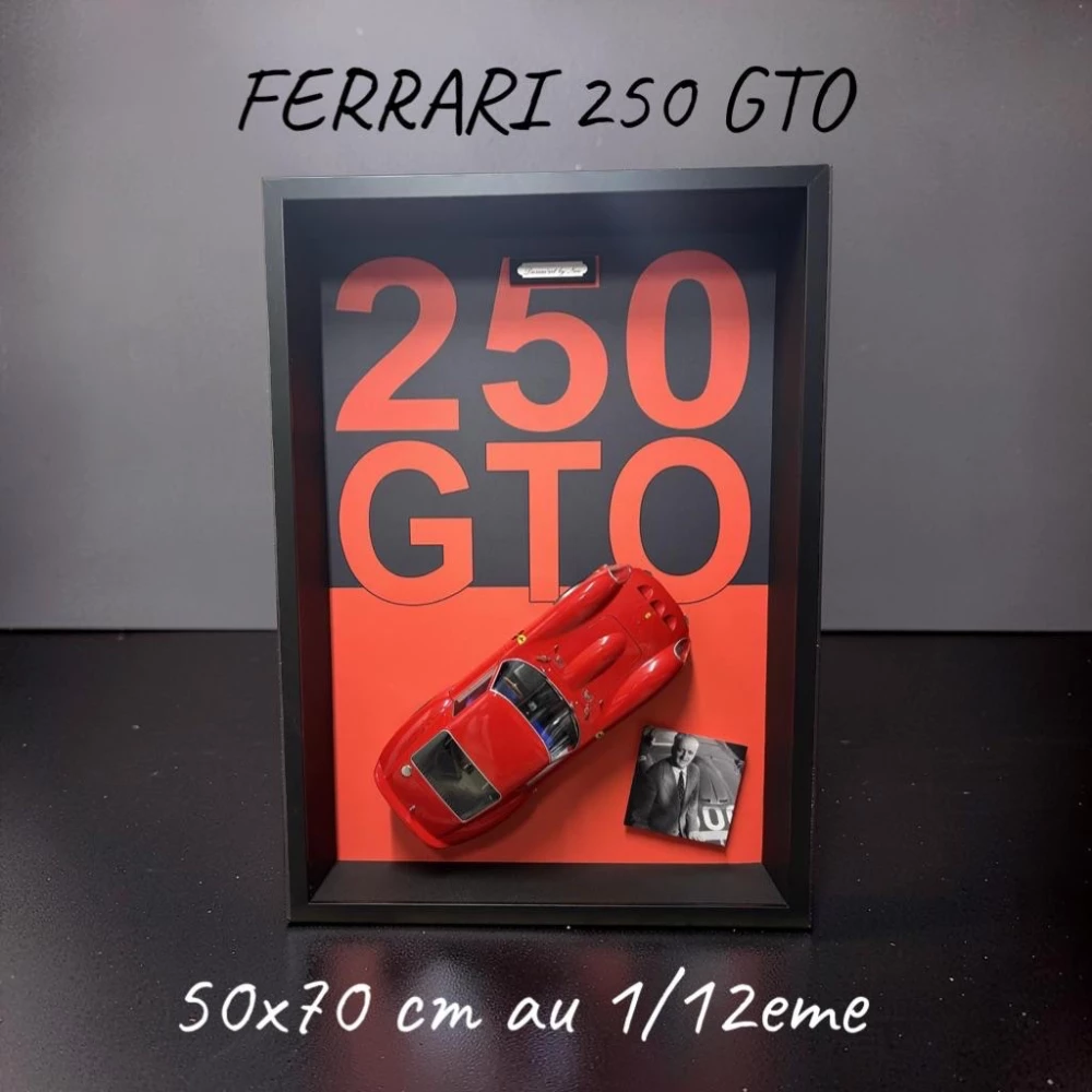 œuvre ferrari 250 gto usine 1962 1/12eme de l'artiste DIORAM’ART