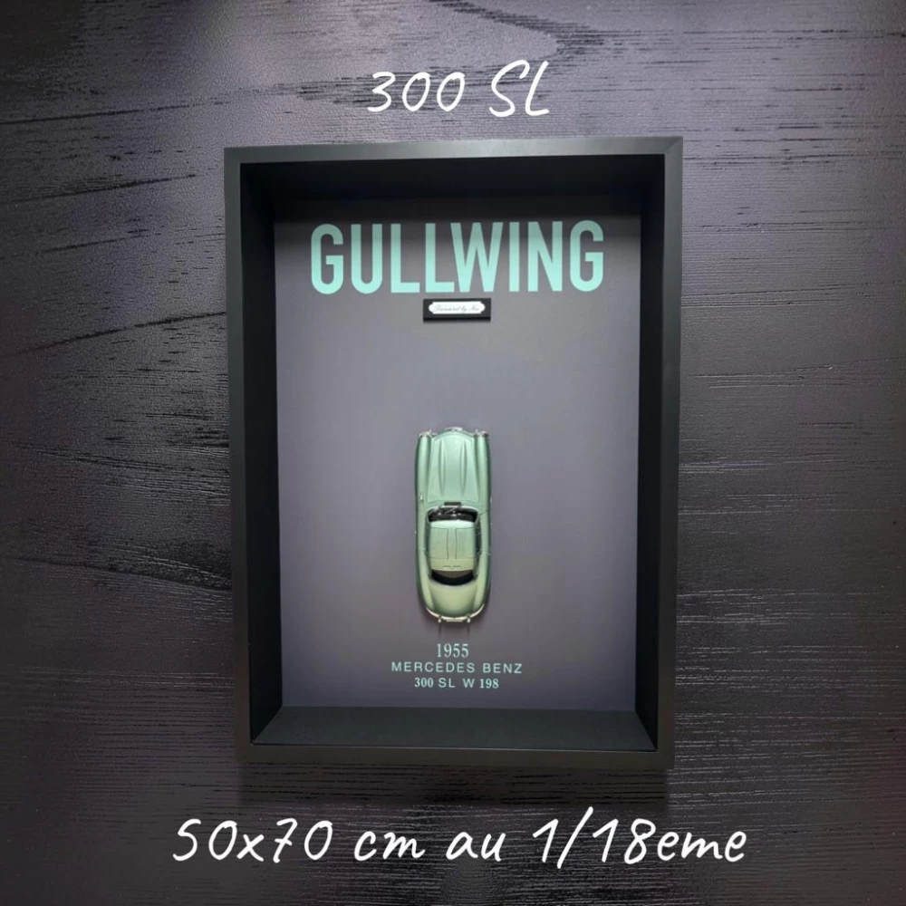 mercedes 300 sl vert - DIORAM’ART
