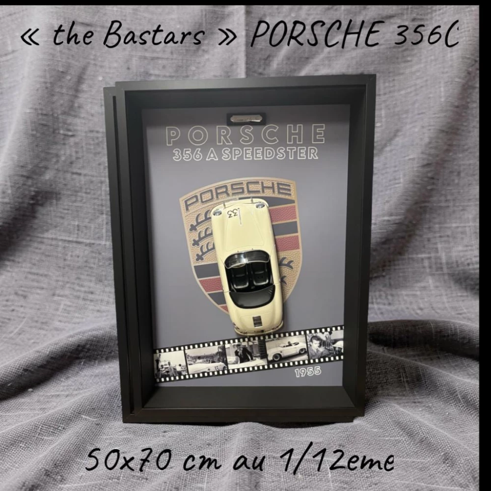 œuvre porsche 356 james dean 50x70 de l'artiste DIORAM’ART
