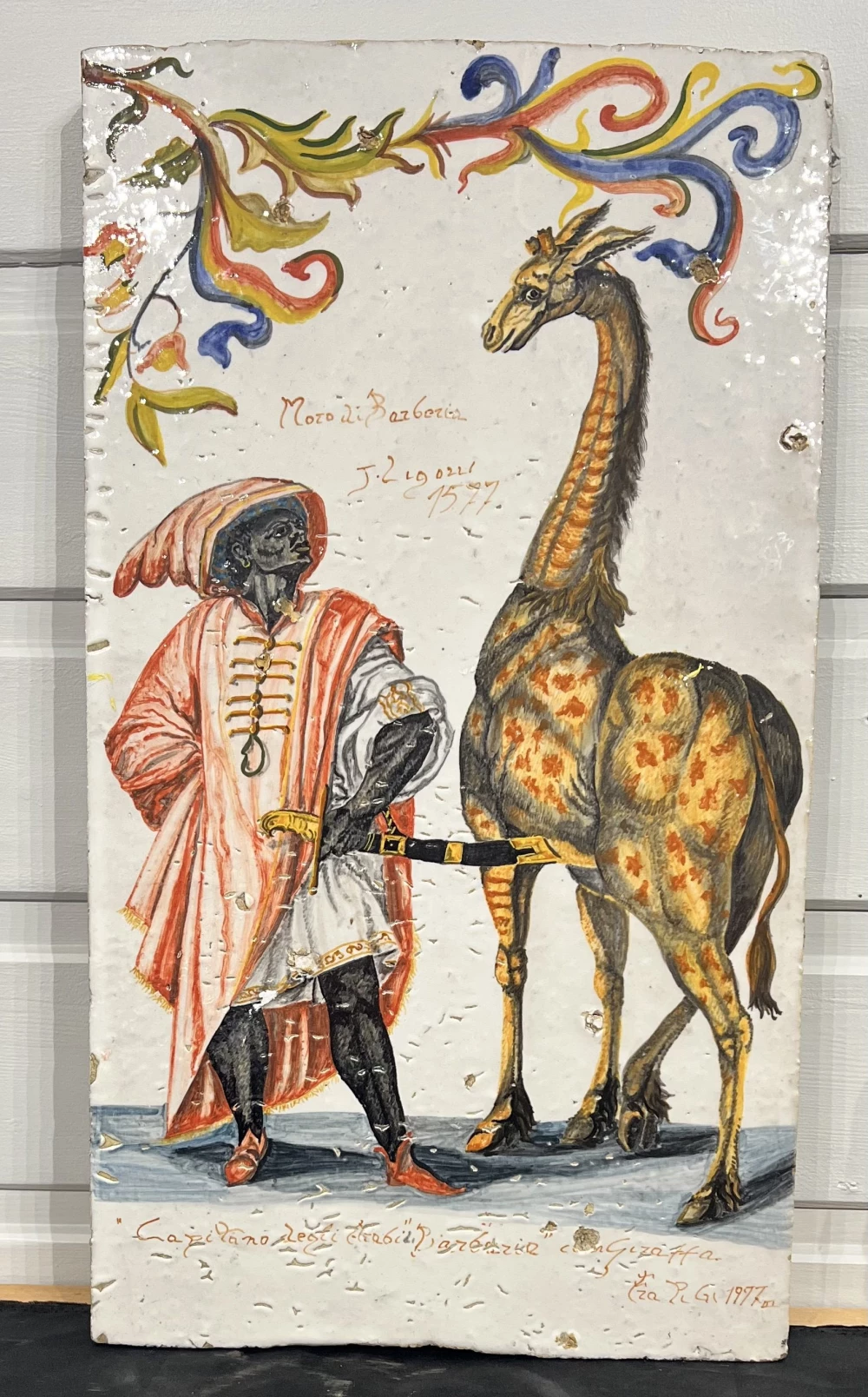 œuvre moro giraffe - le maure et la girafe de l'artiste Giovanni Murganti