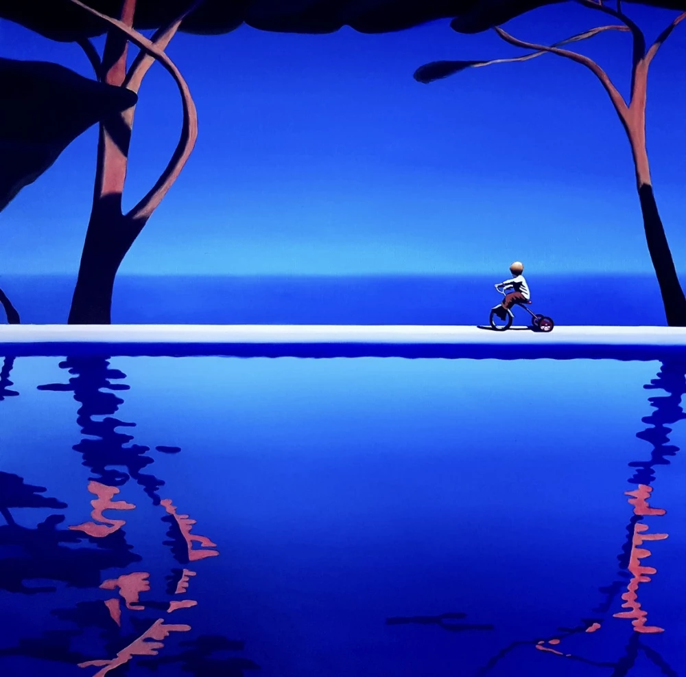 œuvre la réflexion du soir de l'artiste hugo pondz