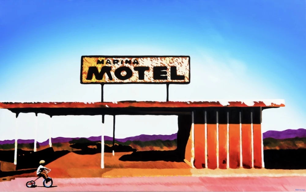 œuvre motel de l'artiste hugo pondz
