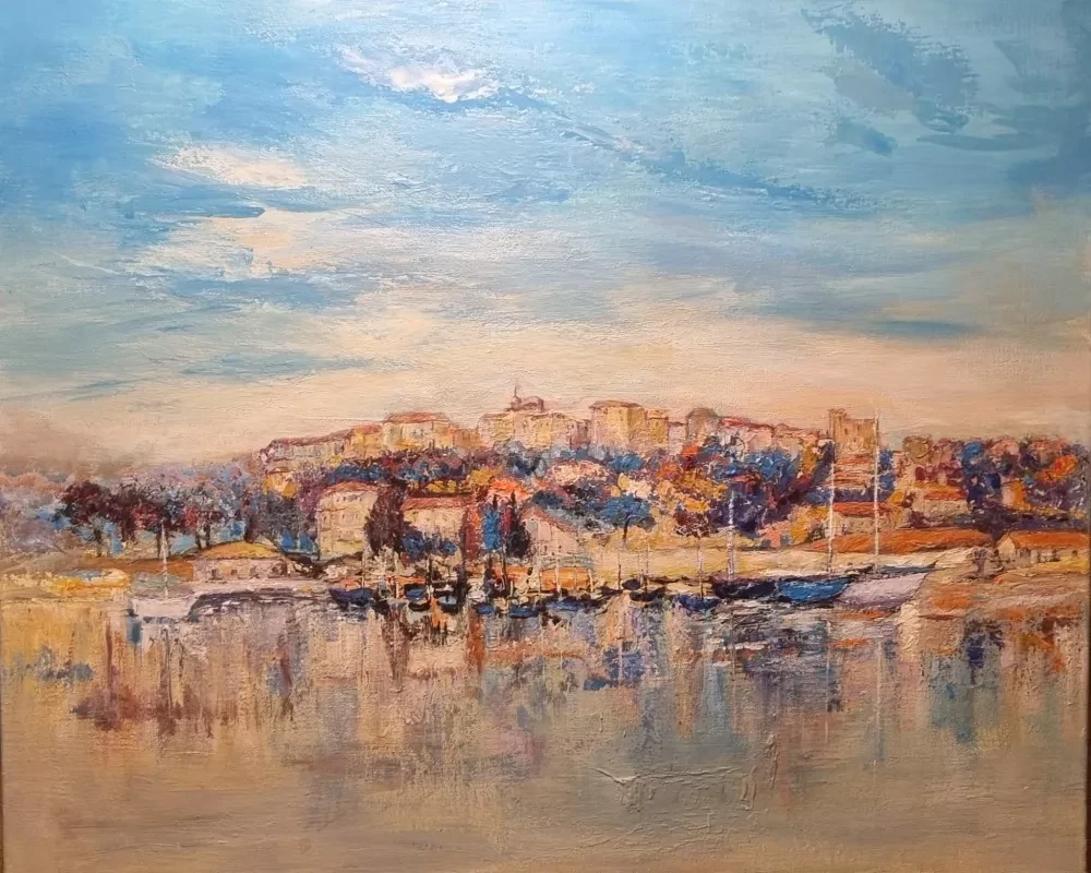 œuvre le port de porto vecchio de l'artiste VALERIE DRAGACCI