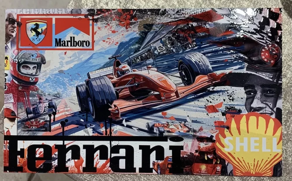 œuvre ferrari de l'artiste YANN DEHAIS