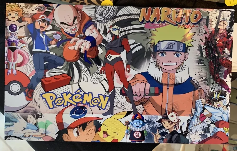 œuvre pokemon naruto de l'artiste YANN DEHAIS