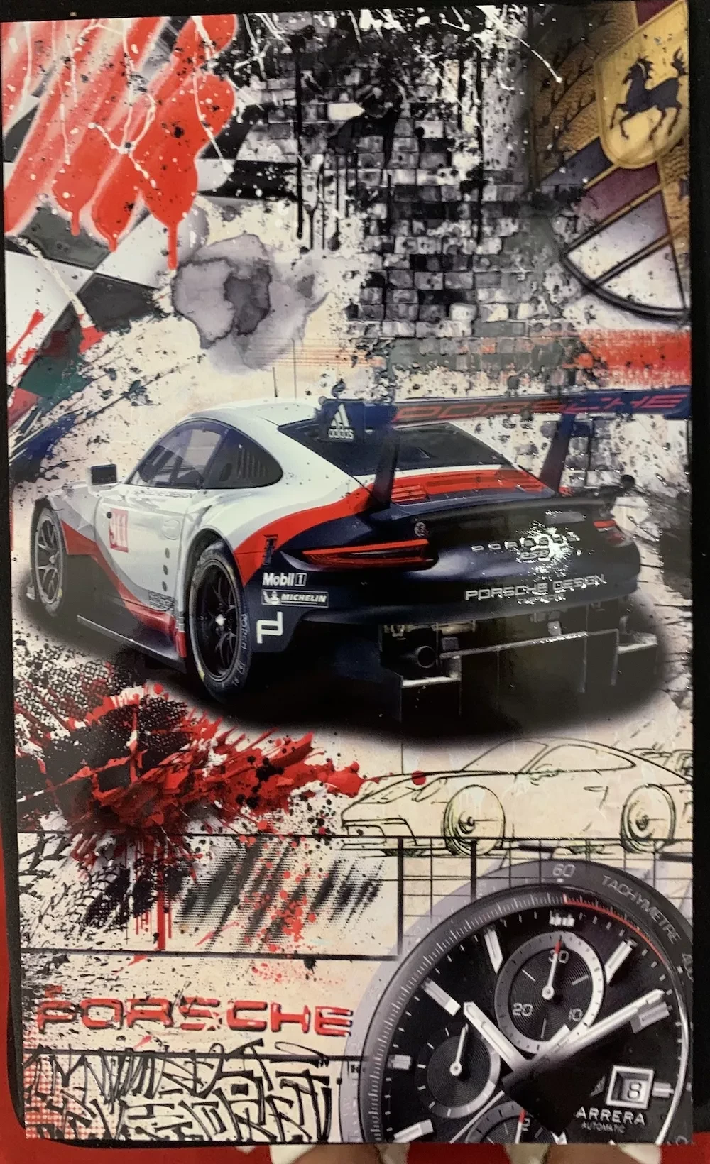 œuvre porsche rsr de l'artiste YANN DEHAIS